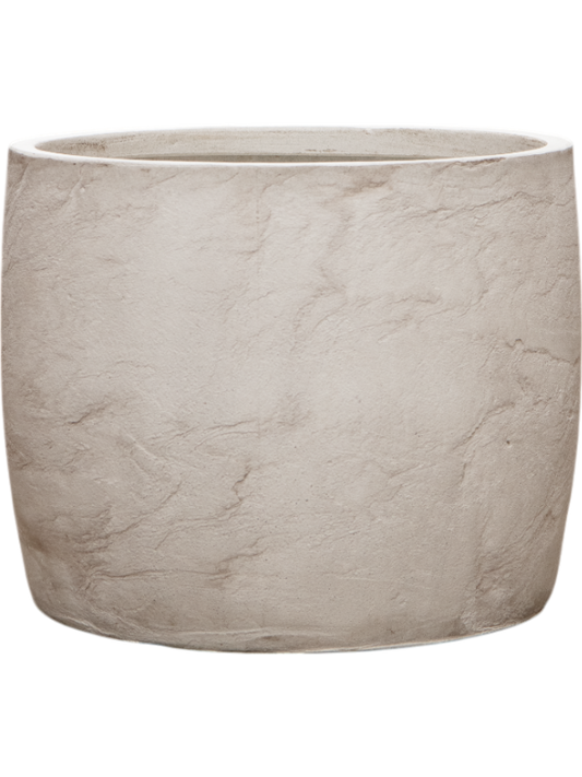 Baq Algar Plant Pot 40cm Height 43cm Dia Barrel White