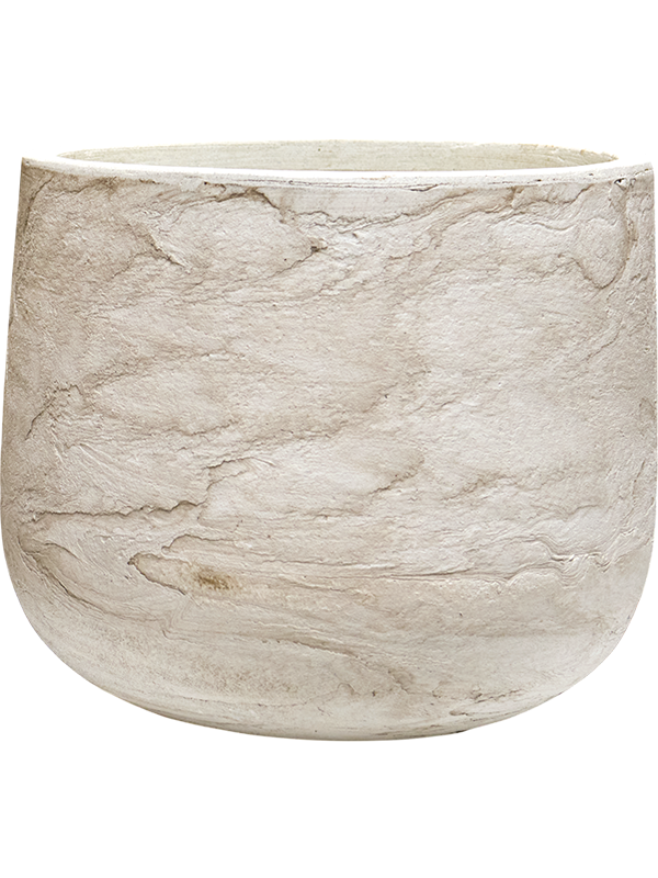 Baq Algar Plant Pot 36cm Height 36cm Dia Darcy White