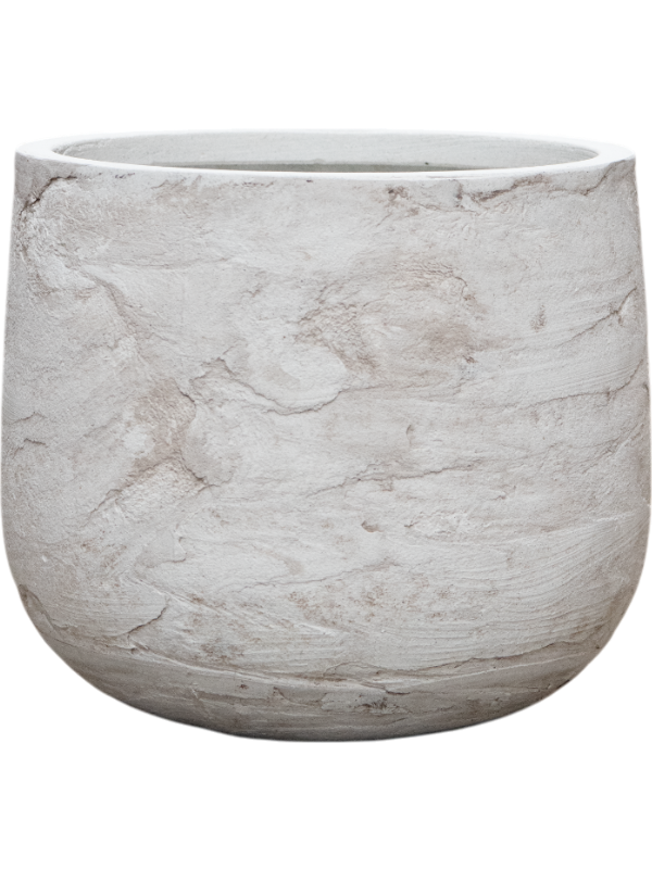Baq Algar Plant Pot 29cm Height 27cm Dia Darcy White