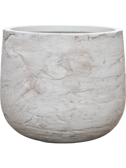 Baq Algar Plant Pot 29cm Height 27cm Dia Darcy White