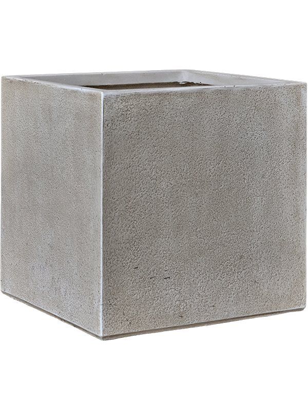 Antwerp Plant Pot 37cm Height 32cm Dia Square Planter Grey Brown