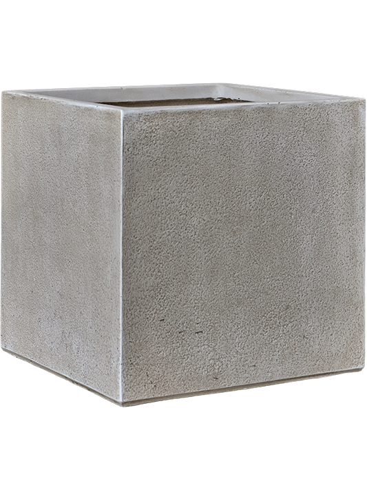 Antwerp Plant Pot 37cm Height 32cm Dia Square Planter Grey Brown