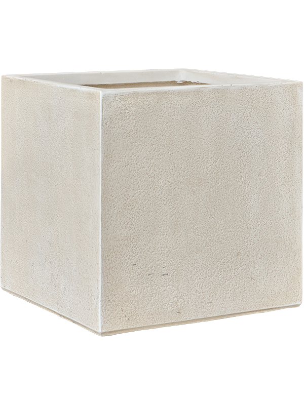 Antwerp Plant Pot 37cm Height 32cm Dia Square Planter Beige