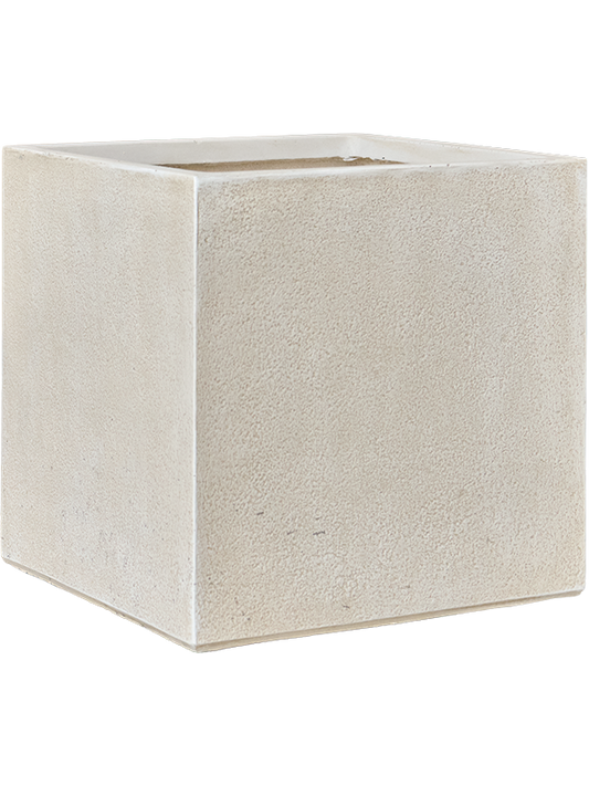 Antwerp Plant Pot 37cm Height 32cm Dia Square Planter Beige