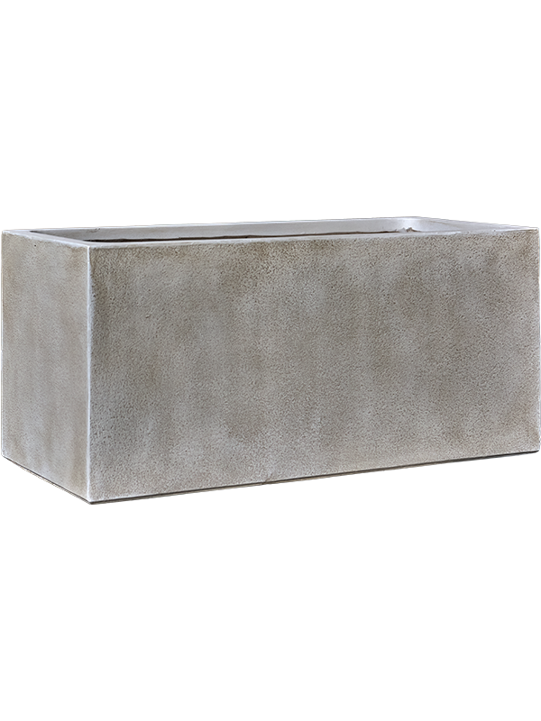 Antwerp Plant Pot 37cm Height 32cm Dia Rectangle Planter Grey Brown