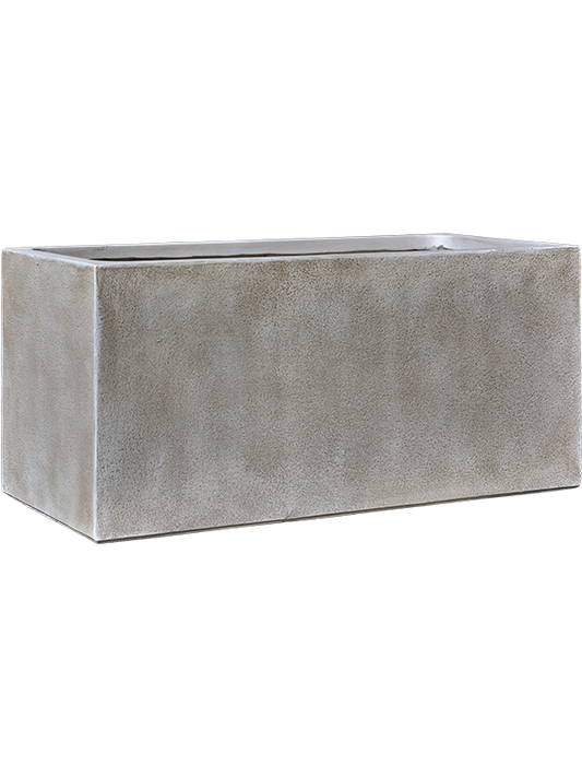 Antwerp Plant Pot 37cm Height 32cm Dia Rectangle Planter Grey Brown