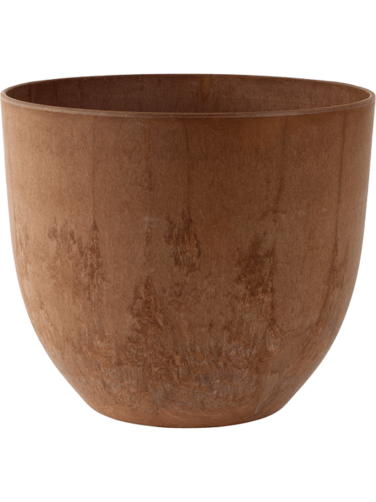 Artstone Plant Pot 29cm Height 32cm Dia Bola Pot Oak