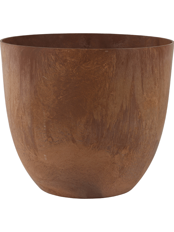 Artstone Plant Pot 33cm Height 36cm Dia Bola Pot Oak