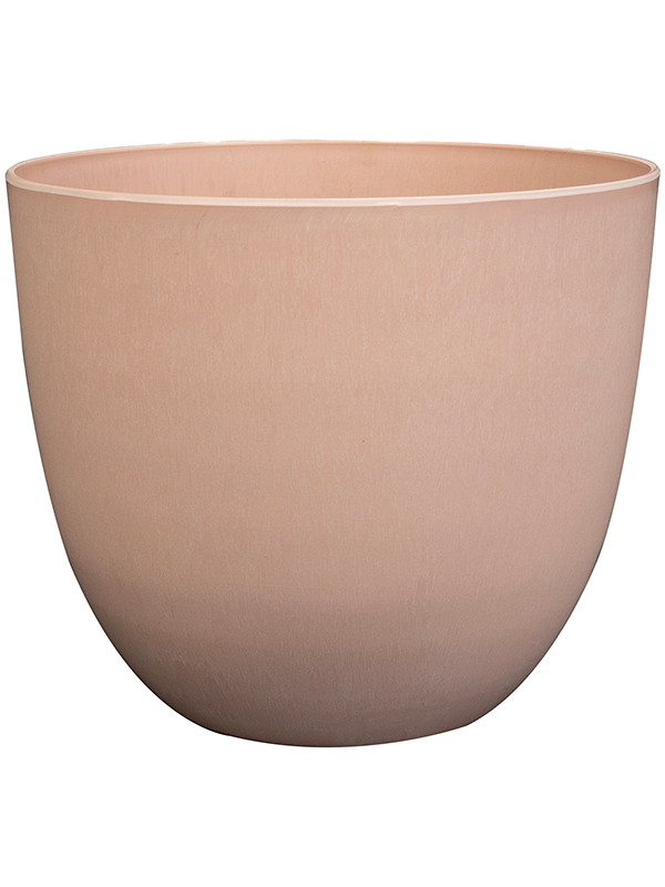 Artstone Plant Pot 15cm Height 16cm Dia Bola Pot Soft Pink