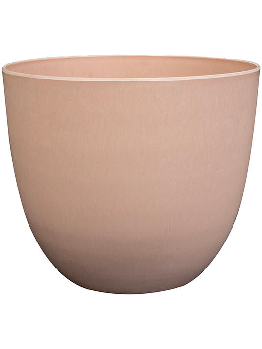 Artstone Plant Pot 15cm Height 16cm Dia Bola Pot Soft Pink
