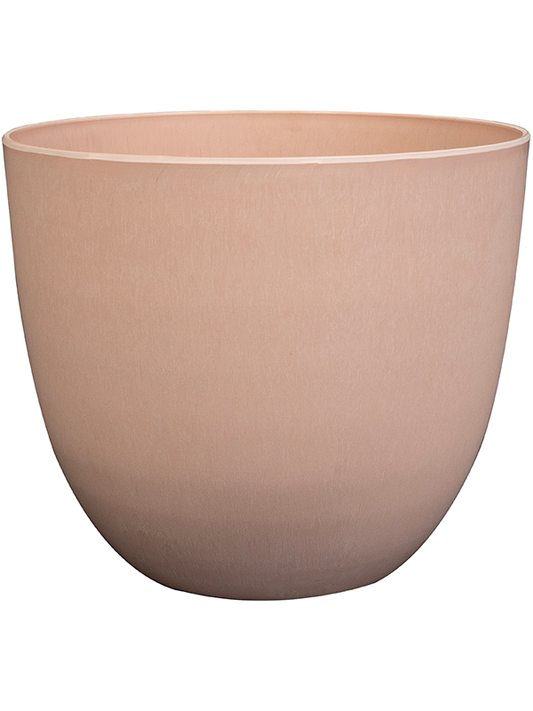 Artstone Plant Pot 20cm Height 22cm Dia Bola Pot Soft Pink