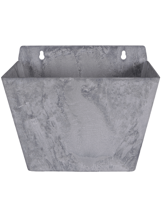 Artstone Plant Pot 18cm Height 14cm Dia Ella Wall Hanger Grey