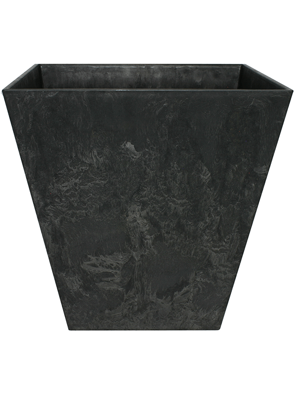 Artstone Plant Pot 20cm Height 18cm Dia Ella Pot Black