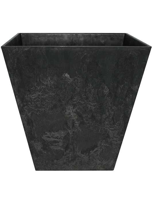 Artstone Plant Pot 20cm Height 18cm Dia Ella Pot Black