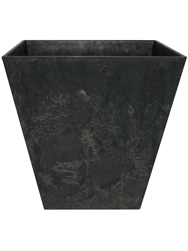 Artstone Plant Pot 24cm Height 23cm Dia Ella Pot Black