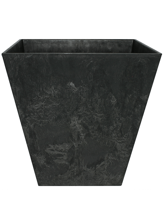 Artstone Plant Pot 29cm Height 28cm Dia Ella Pot Black