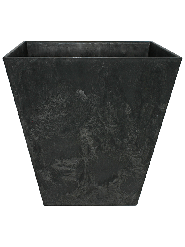 Artstone Plant Pot 40cm Height 38cm Dia Ella Pot Black