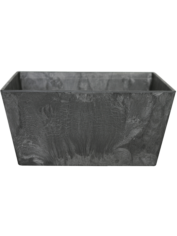 Artstone Plant Pot 14cm Height 29cm Dia Ella Bowl Black