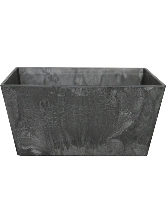 Artstone Plant Pot 14cm Height 29cm Dia Ella Bowl Black