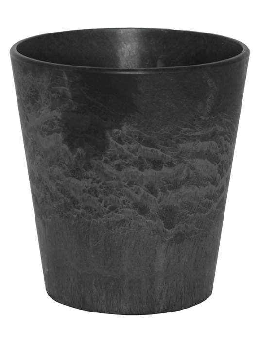 Artstone Plant Pot 14cm Height 12cm Dia Claire Pot Black
