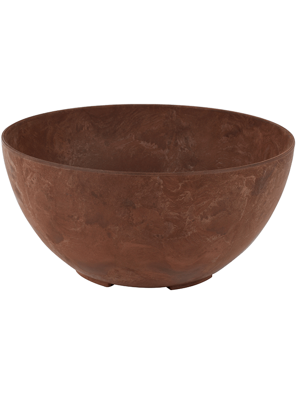 Artstone Plant Pot 12cm Height 24cm Dia Fiona Bowl Oak