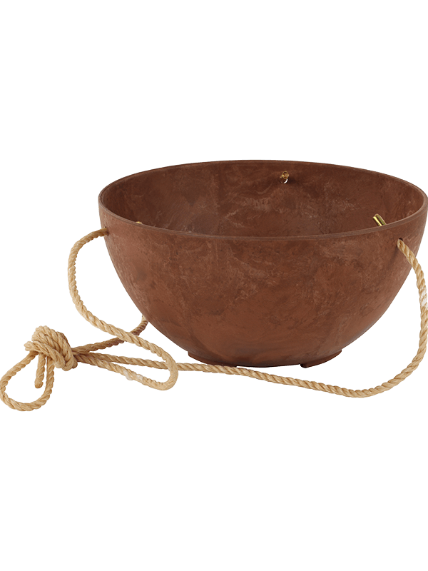 Artstone Plant Pot 12cm Height 24cm Dia Fiona Hanger Oak