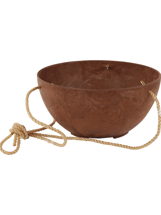 Artstone Plant Pot 12cm Height 24cm Dia Fiona Hanger Oak