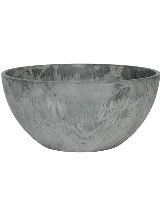 Artstone Plant Pot 12cm Height 14cm Dia Fiona Bowl Grey