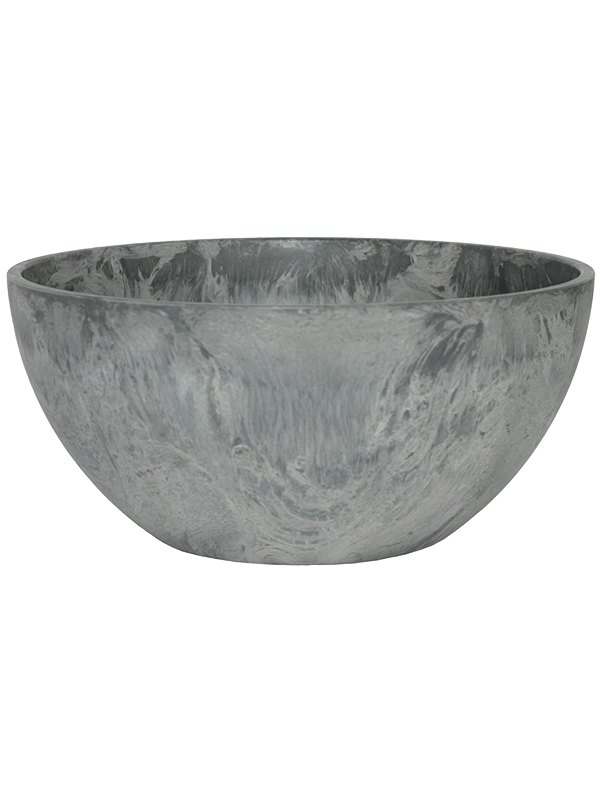 Artstone Plant Pot 15cm Height 29cm Dia Fiona Bowl Grey