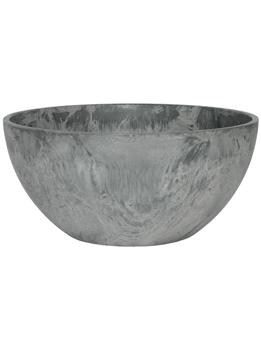 Artstone Plant Pot 15cm Height 29cm Dia Fiona Bowl Grey