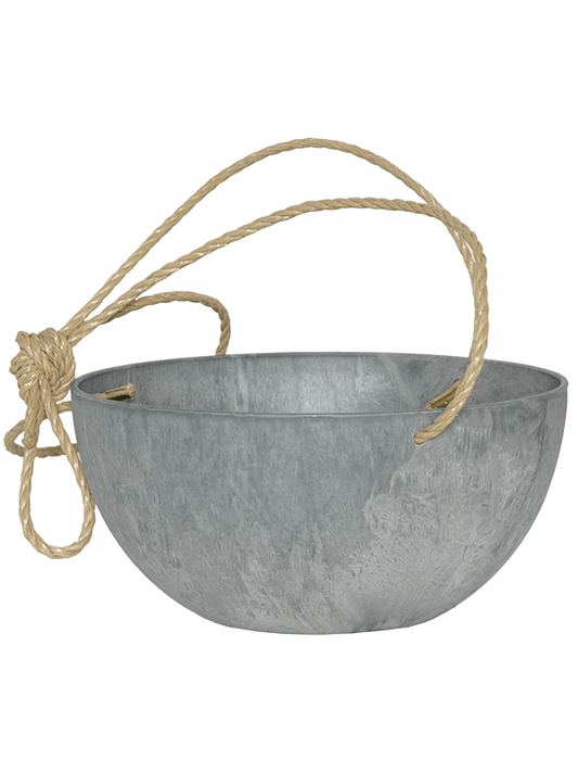 Artstone Plant Pot 15cm Height 31cm Dia Fiona Hanger Grey