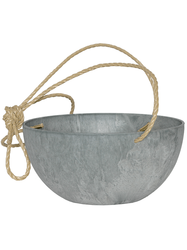 Artstone Plant Pot 12cm Height 14cm Dia Fiona Hanger Grey