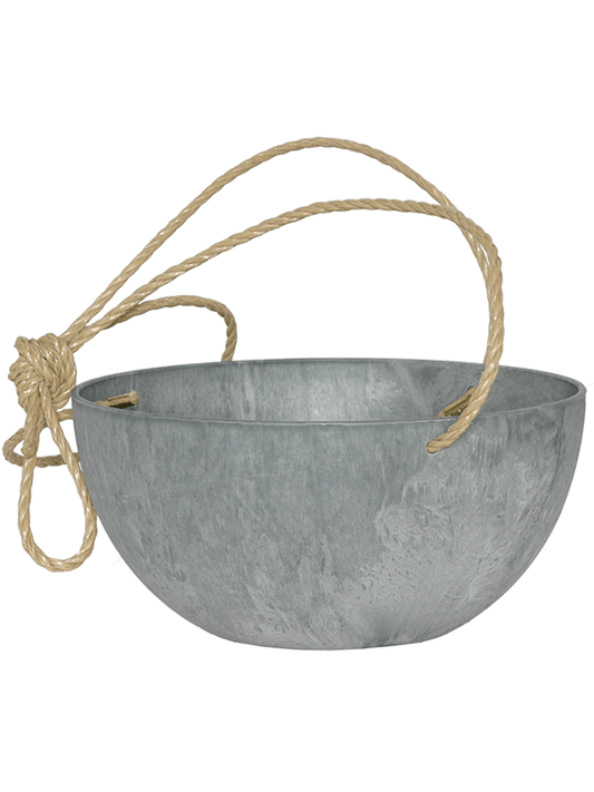Artstone Plant Pot 12cm Height 14cm Dia Fiona Hanger Grey