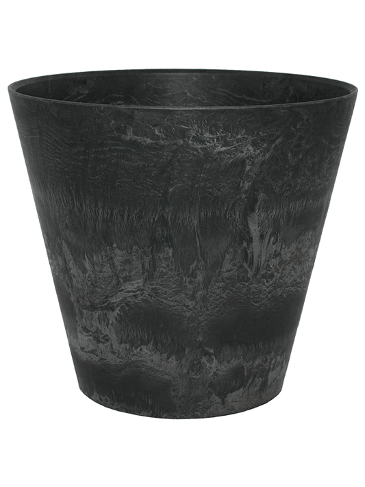 Artstone Plant Pot 15cm Height 15cm Dia Claire Pot Black
