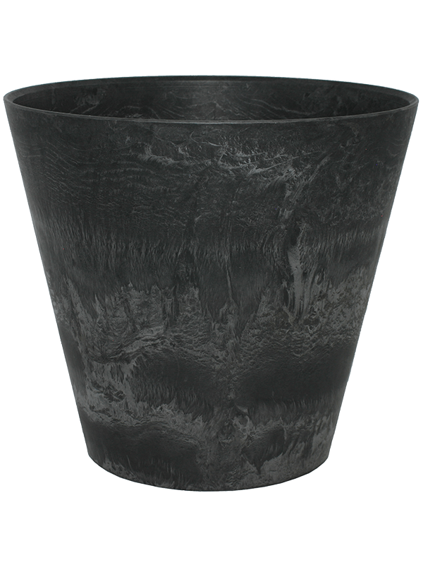 Artstone Plant Pot 34cm Height 37cm Dia Claire Pot Black