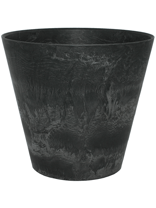 Artstone Plant Pot 34cm Height 37cm Dia Claire Pot Black