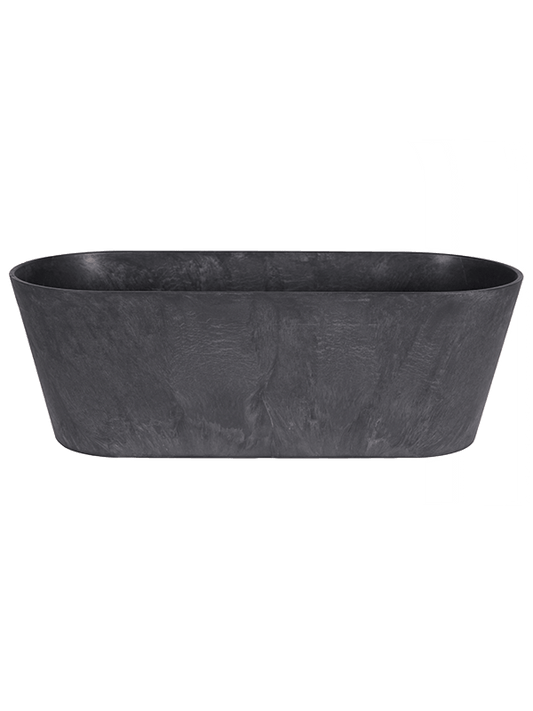 Artstone Plant Pot 17cm Height 15cm Dia Claire Balcony Black