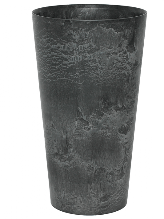 Artstone Plant Pot 70cm Height 35cm Dia Claire Vase Black