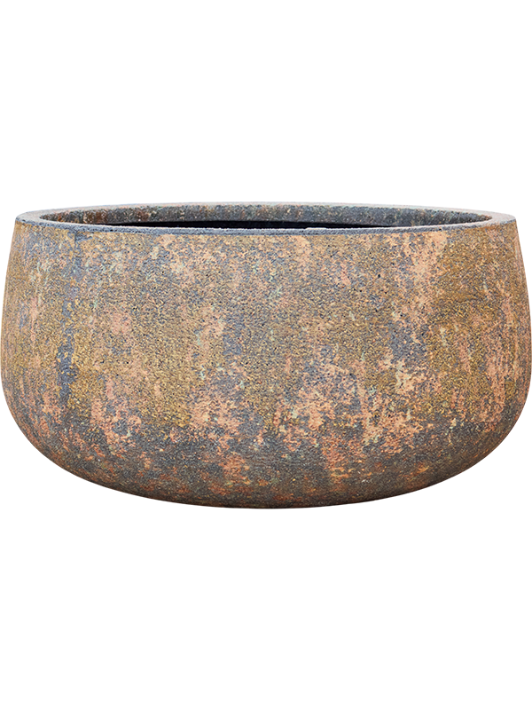 Baq Atlas Plant Pot 37cm Height 63cm Dia Bowl Brown