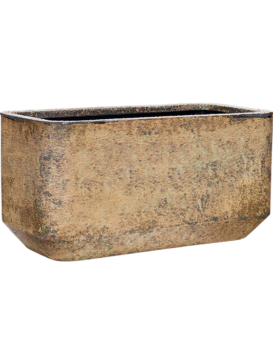 Baq Atlas Plant Pot 40cm Height 33cm Dia Rounded Rectangle Brown
