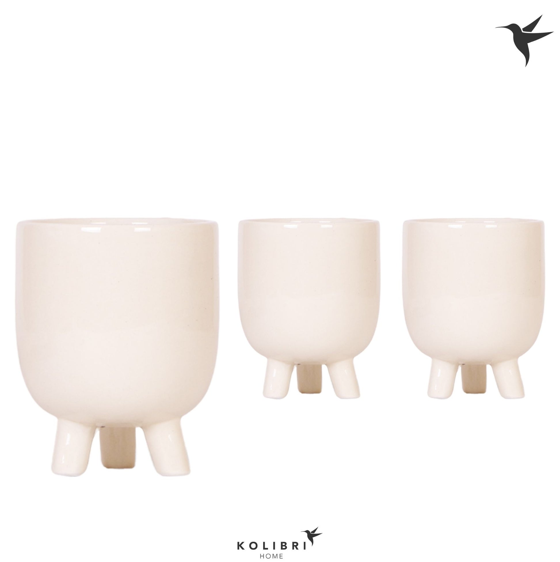OK Plant Kolibri Home Gummy pot travertine Pack of 7