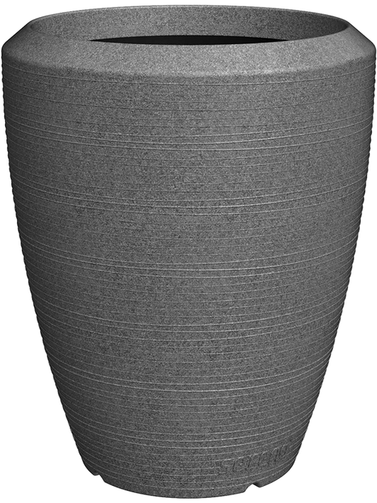 Capi Arc Granite Plant Pot 59cm Height 41cm Dia Vase Elegant Anthracite
