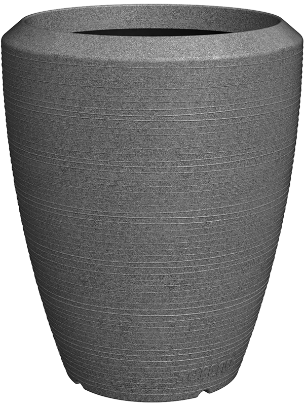 Capi Arc Granite Plant Pot 76cm Height 54cm Dia Vase Elegant Anthracite