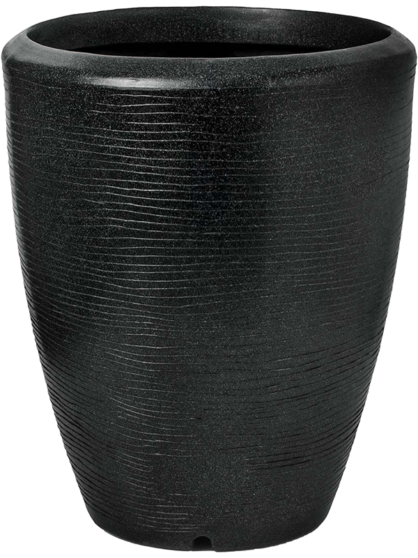 Capi Arc Granite Plant Pot 76cm Height 54cm Dia Vase Elegant Black
