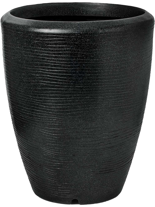 Capi Arc Granite Plant Pot 76cm Height 54cm Dia Vase Elegant Black