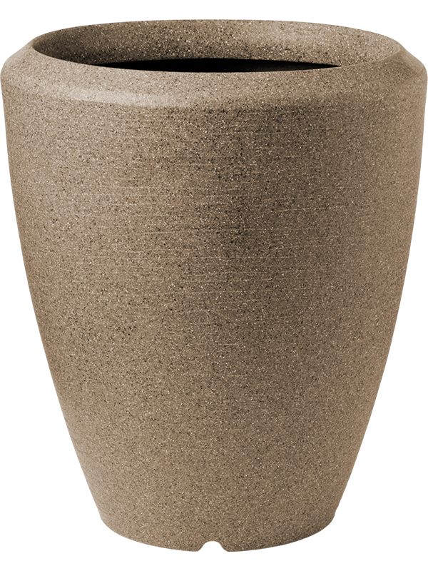 Capi Arc Granite Plant Pot 93cm Height 65cm Dia Vase Elegant Warm Taupe