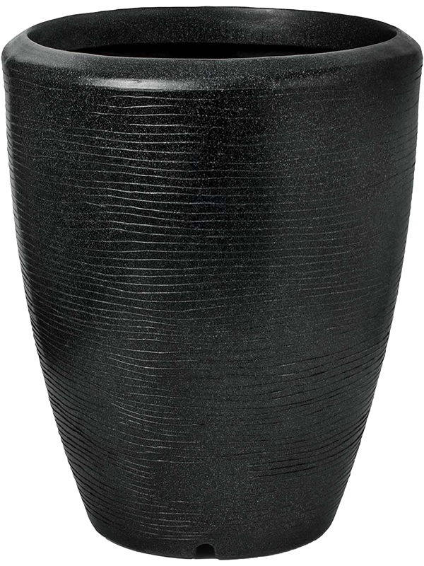 Capi Arc Granite Plant Pot 110cm Height 80cm Dia Vase Elegant Black