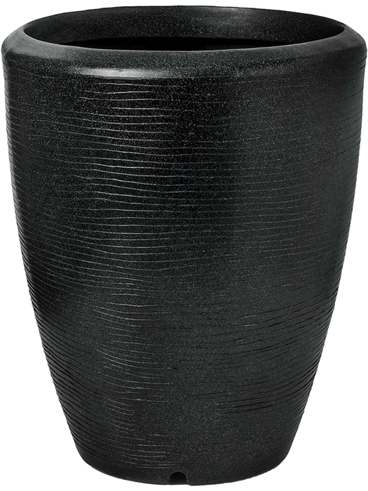 Capi Arc Granite Plant Pot 110cm Height 80cm Dia Vase Elegant Black