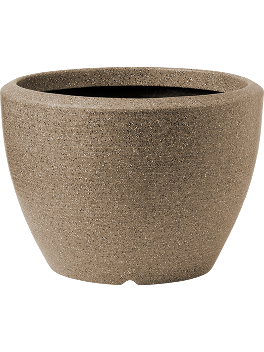 Capi Arc Granite Plant Pot 48cm Height 52cm Dia Planter Ball Warm Taupe