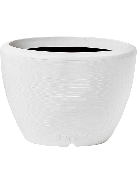 Capi Arc Granite Plant Pot 48cm Height 52cm Dia Planter Ball White